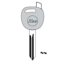 KABA ILCO CORP  B111-GTS NP A71  AJ00001420              Vehicle Key Shell, Look-Alike, Brass, Nickel Plated, With GTI Transponder, For General Motors