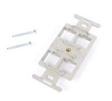 COMMSCOPE ENTERPRISE SOLUTIONS  106688385  M106FR4-270              M106 Flush Mounted Modular Mounting Frame, Four Port, Gray