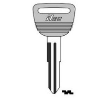 KABA ILCO CORP  HD91-P NP A09  AJ00000088              Vehicle Key Blank, Plastic Head, Brass, Nickel Plated, 9 Price Group, For Honda Automobile