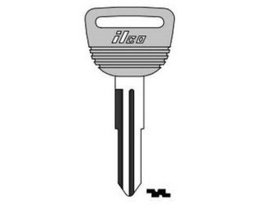 KABA ILCO CORP  HD91-P NP A09  AJ00000088              Vehicle Key Blank, Plastic Head, Brass, Nickel Plated, 9 Price Group, For Honda Automobile