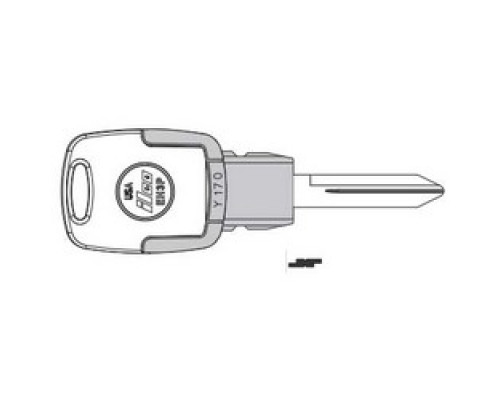 KABA ILCO CORP  EB3-T-Y170 NP A61  IAX00004770              Vehicle Key Blade, T, Brass, Nickel Plated, 61 Price Group, For Chrysler/Volkswagen