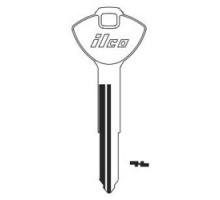 KABA ILCO CORP  SUZ16 NP A05  X276              Vehicle Key Blank, Brass, Nickel Plated, 5 Price Group, For Suzuki Motorcycle