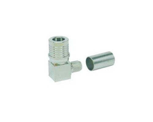 TIMES MICROWAVE EZ-240-QM-RA-X        QMA MALE PLUG CRIMP RIGHT ANGLE/NON-SOLDER, QUICK DCNT SMA NO BRD TRIM