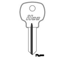 KABA ILCO CORP  R1064D NP A02  NA6              Cabinet Lock Key Blank, Brass, Nickel Plated, 2 Price Group, For NCL/National Hardware