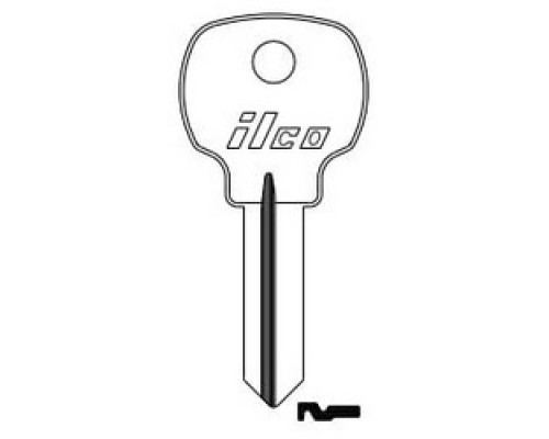 KABA ILCO CORP  R1064D NP A02  NA6              Cabinet Lock Key Blank, Brass, Nickel Plated, 2 Price Group, For NCL/National Hardware