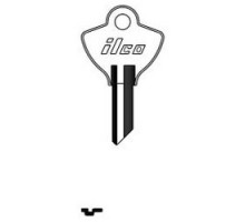 KABA ILCO CORP  1096EN NP A08  AA28784002              Cylinder Lock Key Blank, Brass, Nickel Plated, 8 Price Group, For Elgin/Chicago