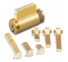 KABA ILCO CORP  15996CC-26D-OB               Cylinder Lock, Key-In-Knob, 6-Pin, Corbin 77 Keyway, 0-Bitted, Satin Chrome Plated, For Combination Knob/Deadbolt