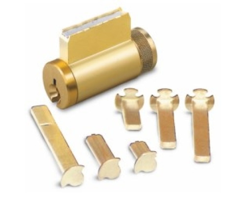 KABA ILCO CORP  15996CC-26D-OB               Cylinder Lock, Key-In-Knob, 6-Pin, Corbin 77 Keyway, 0-Bitted, Satin Chrome Plated, For Combination Knob/Deadbolt