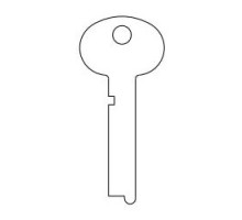 KABA ILCO CORP  1396S NS A52  AD01425003              Safe Deposit Key Blank, 0.32