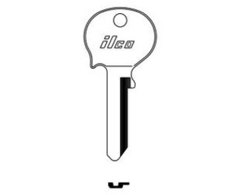 KABA ILCO CORP  H61VR NP A19               Vehicle Key Blank, Brass, Nickel Plated, 19 Price Group, For British Leyland, D.K.W, Ferrari, Ford International, Mercedes Benz, Saab, Volkswagen