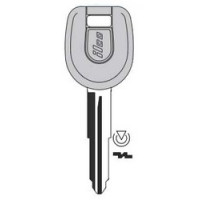 KABA ILCO CORP  MIT17A-PT NP  IAX00004242              Vehicle Key Blank, Transponder Key, Brass, Nickel Plated, For Mitsubishi