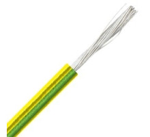 LAPP GROUP  4520004               Hook up Wire, H07V-K, 10 AWG/1C, 750V, HAR, CE, Green/Yellow