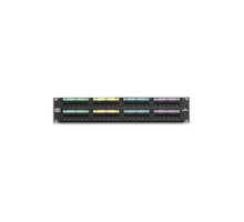LEVITON  5G596-U48               GigaMax 5e Universal Patch Panel, 48-Port, 2RU, Category 5e, Includes Cable Management Bar