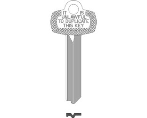 KABA ILCO CORP  1A1C1 NS A30  IAR63826143              Key Blank, Look-Alike, C Keyway, Natural Nickel Silver, 5 Price Group, For Best/Falcon