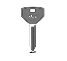 KABA ILCO CORP  Y155-P NP A09  AJ01448052              Vehicle Key Blank, Plastic Head, Brass, Nickel Plated, 9 Price Group, For Chrysler