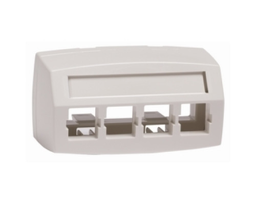 COMMSCOPE ENTERPRISE SOLUTIONS  760118232  M14CE-E-262 FACEPLATE 0.08SNAP              Faceplate, M14CE-E Type Furniture, Four Port, White