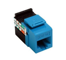 LEVITON  5G108-RL5               GigaMax 5e QuickPort Connector, UTP Category 5e, 110 Style Termination, Universal Wiring, Blue