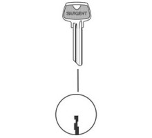 SARGENT  275LJ               Cylinder Lock Key Blank, 5-Pin, LJ Keyway