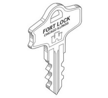 FORT LOCK NATIONAL CABINET  K757        Gate Lock Key Blank, For 5000 Series 757 Keyway Lock