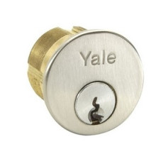 ASSA ABLOY ACCENTRA  1109 626 GA 0-BIT               Lock Cylinder, 6-Pin, GA Keyway, 0-Bit, Satin Chrome Plated, For Exit Device Trim/Mullion