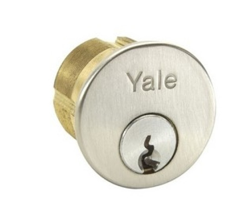 ASSA ABLOY ACCENTRA  1109 626 GA 0-BIT               Lock Cylinder, 6-Pin, GA Keyway, 0-Bit, Satin Chrome Plated, For Exit Device Trim/Mullion