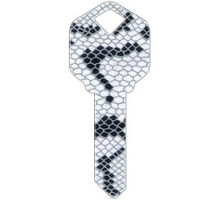 HOWARD KEYS  KW-HK26               Decorative Key Blank, Kwikset, Snakeskin Design