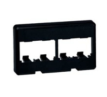 PANDUIT  CFFP4BL               Mini-Com Modular Furniture Faceplate 4 Port BL