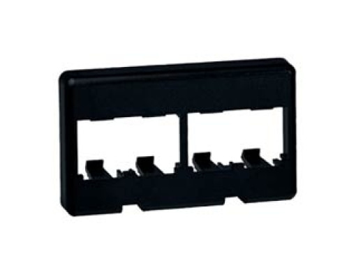 PANDUIT  CFFP4BL               Mini-Com Modular Furniture Faceplate 4 Port BL
