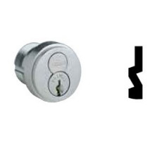 SCHLAGE ALLEGION BRAND  20-061-C 626        Door Lock Cylinder, Convensional, C Keyway, Satin Chrome, With 3/8