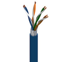BELDEN  7958A 0061000               24 AWG -4 PAIR SOLID B CONDUCTOR CAT 5E CMR PO, NON-PLENUM FOIL SHLD PV CONDUCTOR JACKET, LT BLU 300V/600V AWM