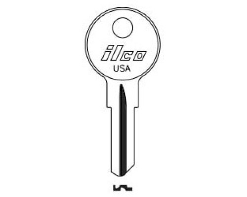 KABA ILCO CORP  1677 NP A03  AA00019712              Vehicle Key Blank, Brass, Nickel Plated, 3 Price Group, For E-Z GO