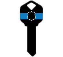 HOWARD KEYS  SC1-HK34               Decorative Key Blank, Schlage, Police Design