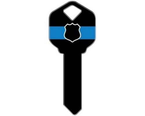 HOWARD KEYS  SC1-HK34               Decorative Key Blank, Schlage, Police Design