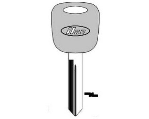 KABA ILCO CORP  H78-P NP A09  AJ01630052              Vehicle Key Blank, Plastic Head, Brass, Nickel Plated, 9 Price Group, For Ford