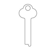 KABA ILCO CORP  1095A NS A93  AD26437003              Safe Deposit Key Blank, 0.3