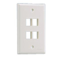 PANDUIT  NK4FNWH               NetKey Faceplate 4 Port White