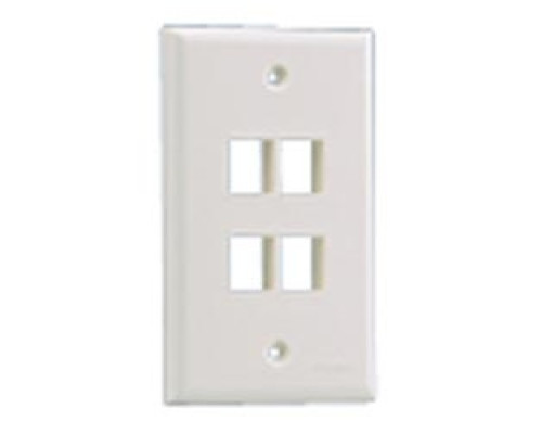 PANDUIT  NK4FNIW               NetKey Faceplate 4 Port Off White