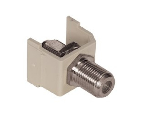 HUBBELL PREMISE WIRING SFRFGOW        Audio Video Connector, F-Type Coupler, gold, white. Sold in carton increments only. Carton contains - 25 keystone connectors individually bagged .