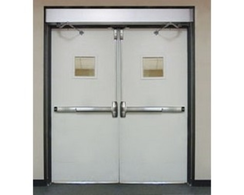 DETEX CORPORATION  AO19-2-92-PUSH-AL               Door Operator, Automatic, 2-Door, Twin Push, Low Energy, 115 Volt AC, 60 Hertz, 3 Ampere, 204-Ri Clear Arch Class II Anodized Coating, For 92