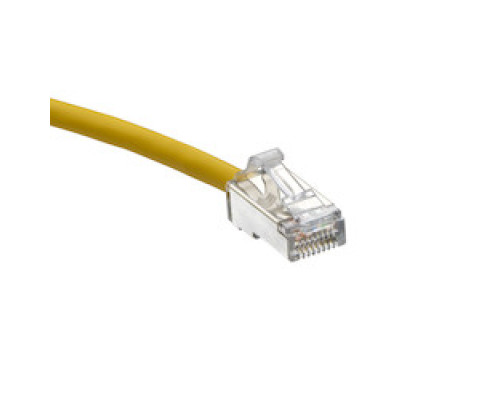 LEVITON  H6A10-3Y               PATCH CORD MOD 28-4PR STRD FTPCAT6A T568A/B HIGH-FLEX 3FT  YELLOW