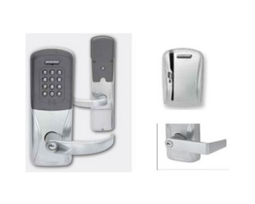 SCHLAGE ALLEGION BRAND  AD400-CY70MS-RHO-626-JD-RH 4B 13247 10025 134        Electronic Door Lock, Cylindrical Chassis, Magnetic Stripe, Right Hand, Rhodes Lever, Satin Chrome, 4AA Battery Kit, Without 6-Pin FSIC Cylinder, For Clas