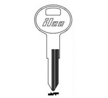 KABA ILCO CORP  DA28 NP A04  X124              Vehicle Key Blank, Brass, Nickel Plated, 4 Price Group, For Infiniti/Nissan, Nissan