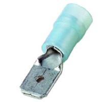 THOMAS & BETTS  KN14-250MD-M               Nylon Insulated Male Disconnect, 16-14 AWG, 0.25 x 0.032 in Tab Size, Max Electrical Rating of 105 Degrees Celsiusm, 600 Volts, Blue
