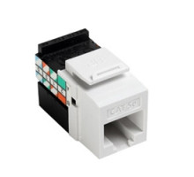 LEVITON  5G108-RW5               GigaMax 5e QuickPort Connector, UTP Category 5e, 110 Style Termination, Universal Wiring, White