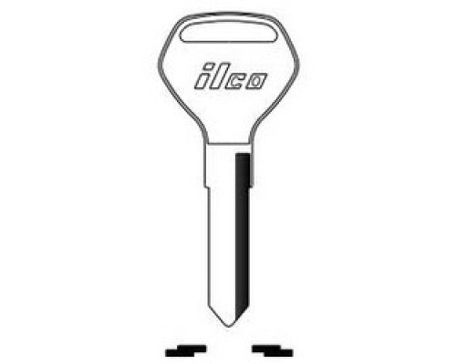 KABA ILCO CORP  KA11 NP A12  X105              Vehicle Key Blank, Brass, Nickel Plated, 12 Price Group, For Kawasaki