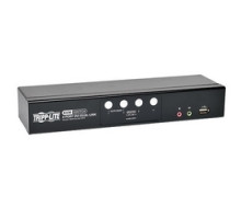 TRIPP LITE  B004-DUA4-HR-K               4-Port DVI Dual-Link / USB KVM Switch w/ Audio and Cables