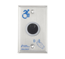 ALARM CONTROLS  NTB-1A-BK               The Alarm Controls NTB Series is a battery powered No Touch Request to Exit Station that uses infrared sensors to reliably allow safe egress or to activate a device, with a simple hand presentation.