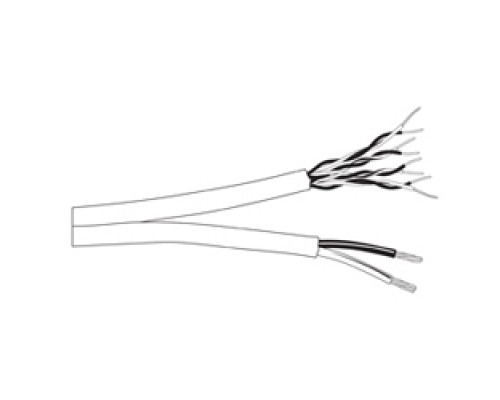 BELDEN 6284US 009500        Multi-Conductor Cable, 24 AWG solid BC conductors, FEP insulation, plus 2 power conductors, 16 AWG stranded 19x29 tinned copper conductors, Flamarrest insulation, unshielded, overall Flamarrest jacket.