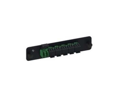 COMMSCOPE UNIPRISE SOLUTIONS  760147637  PNL-BK-012-AFA-LC12-GR              Adapter Panel, Black, 1000-Type, With 1 Teraspeed 12 Fiber, Sm Lc/apc Ganged Adapter, Green, Shuttered