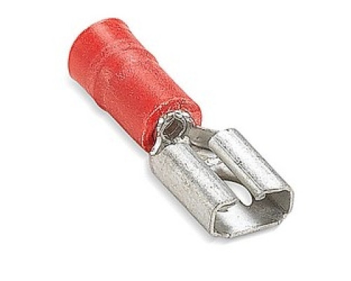 THOMAS & BETTS  TV18-250FD-L               Insulated Vinyl Female, 250 Series Disconnects for Wire Range 22-16, Red